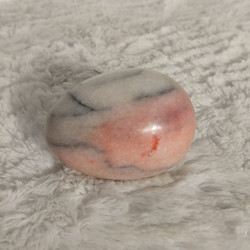 Pink & Gray Marble Egg